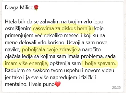 Iskustvo članice 2