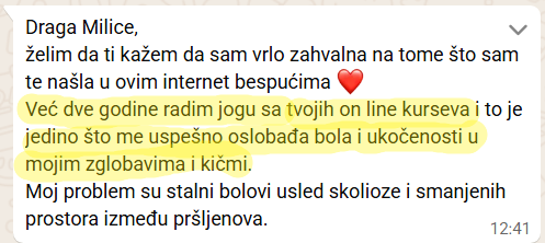 Poruka polaznice