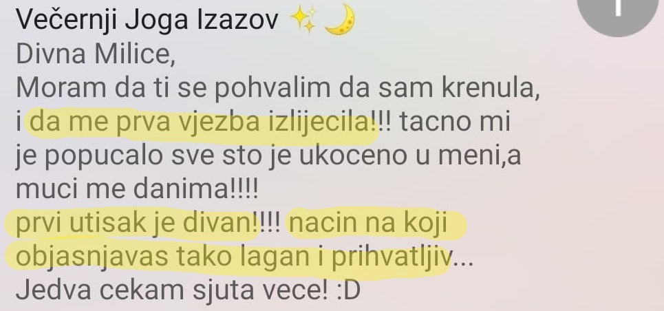 Poruka polaznice